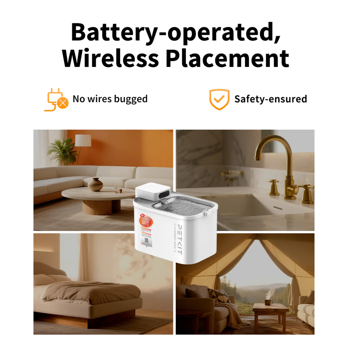 PETKIT EVERSWEET MAX 2 (UVC & CORDLESS) PET WATER FOUNTAIN