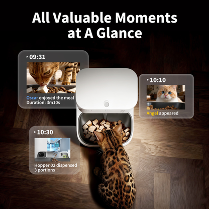 PETKIT YUMSHARE DUAL-HOPPER 2 AUTOMATIC FEEDER WITH CAMERA